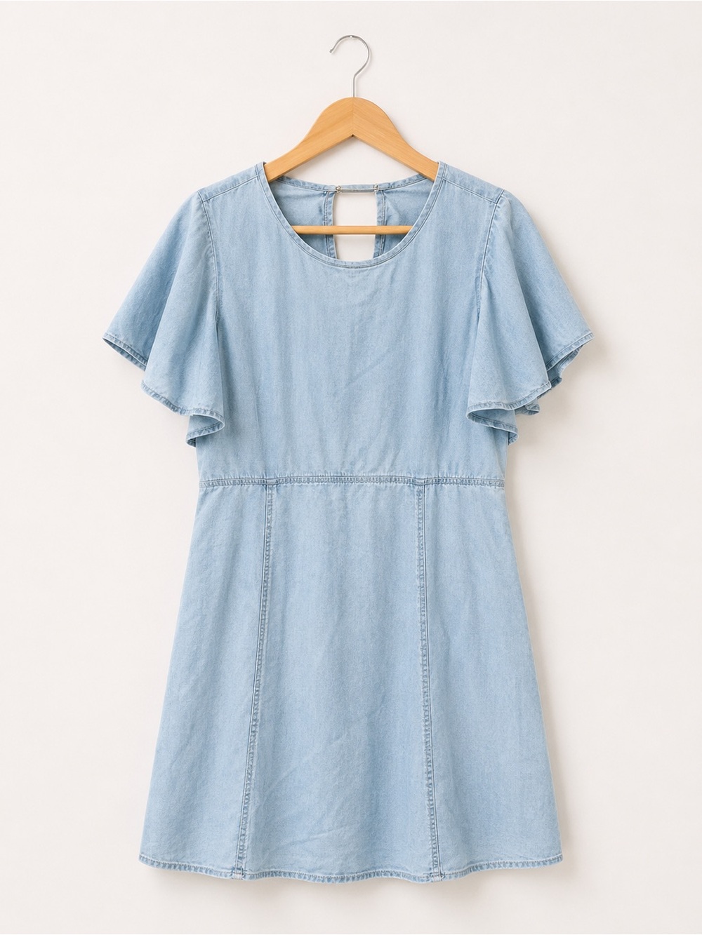 NWT New Banana Republic Light Blue Chambray Dress 14